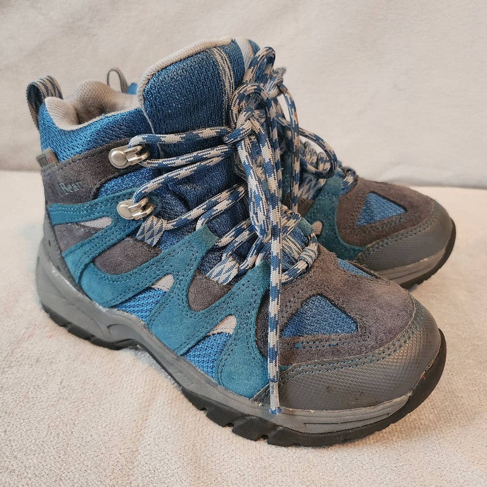 L.L. Bean Kids Blue and Gray Hiking Boots